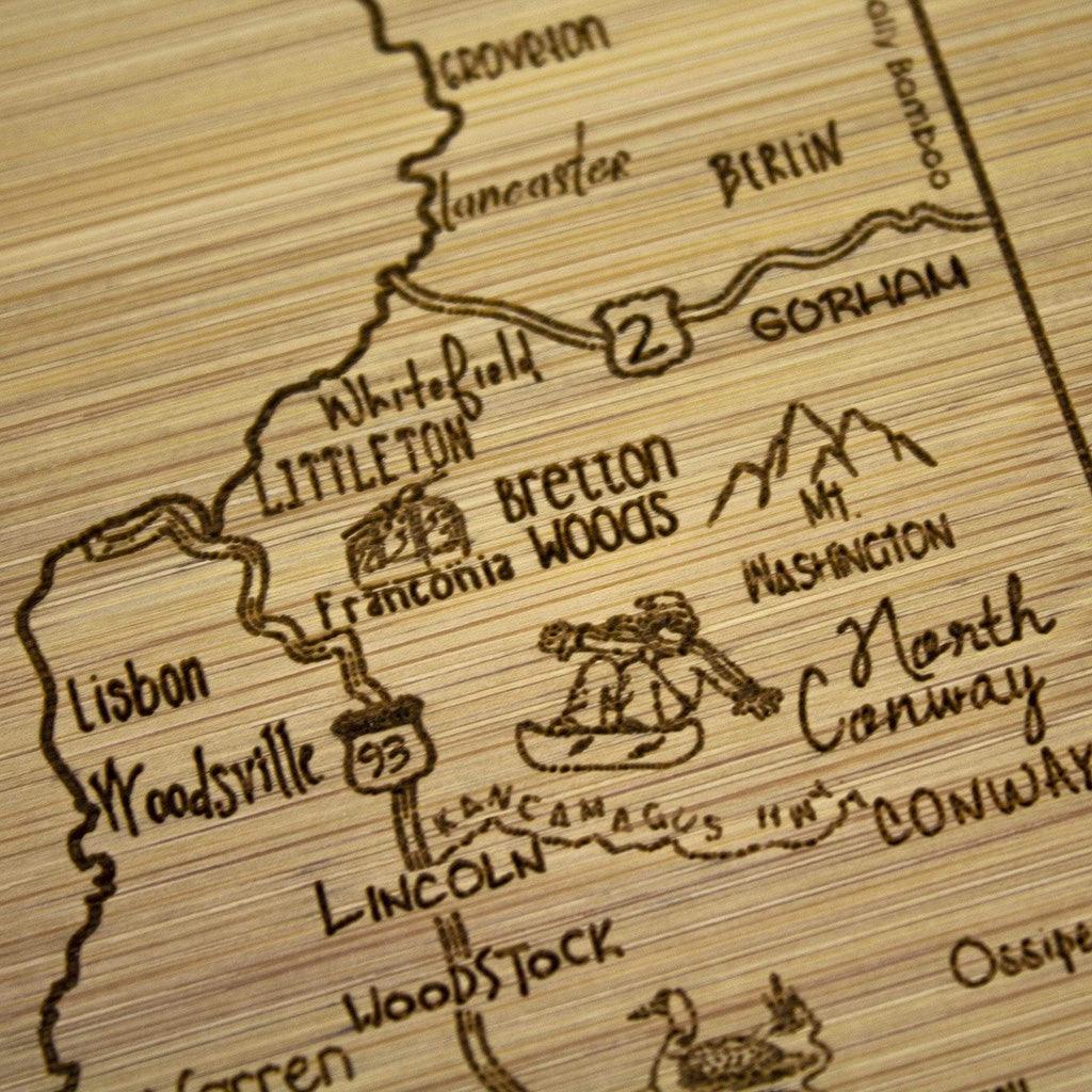 A Slice of Life New Hampshire Serving and Cutting Board - Image 4
