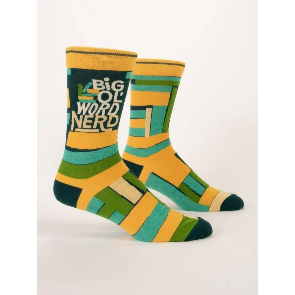 Blue Q : Men's Socks - "Big Ol' Word Nerd" - Image 2
