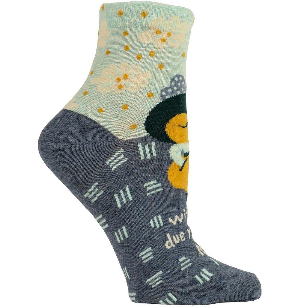 Blue Q : Women’s Socks – "With All Due Respect, No." - Image 2