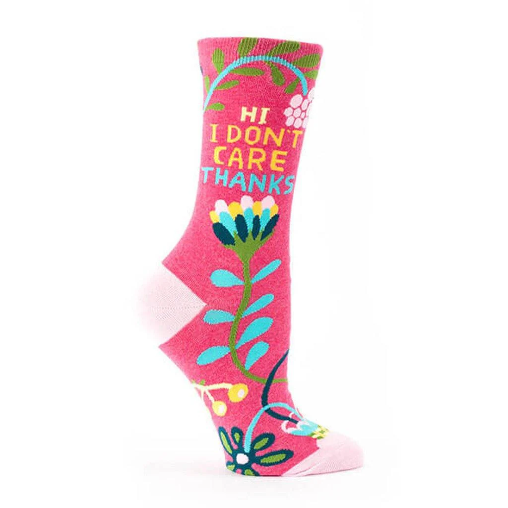 Blue Q : Women's  Socks - "Hi, I Don't Care, Thanks" - Image 2