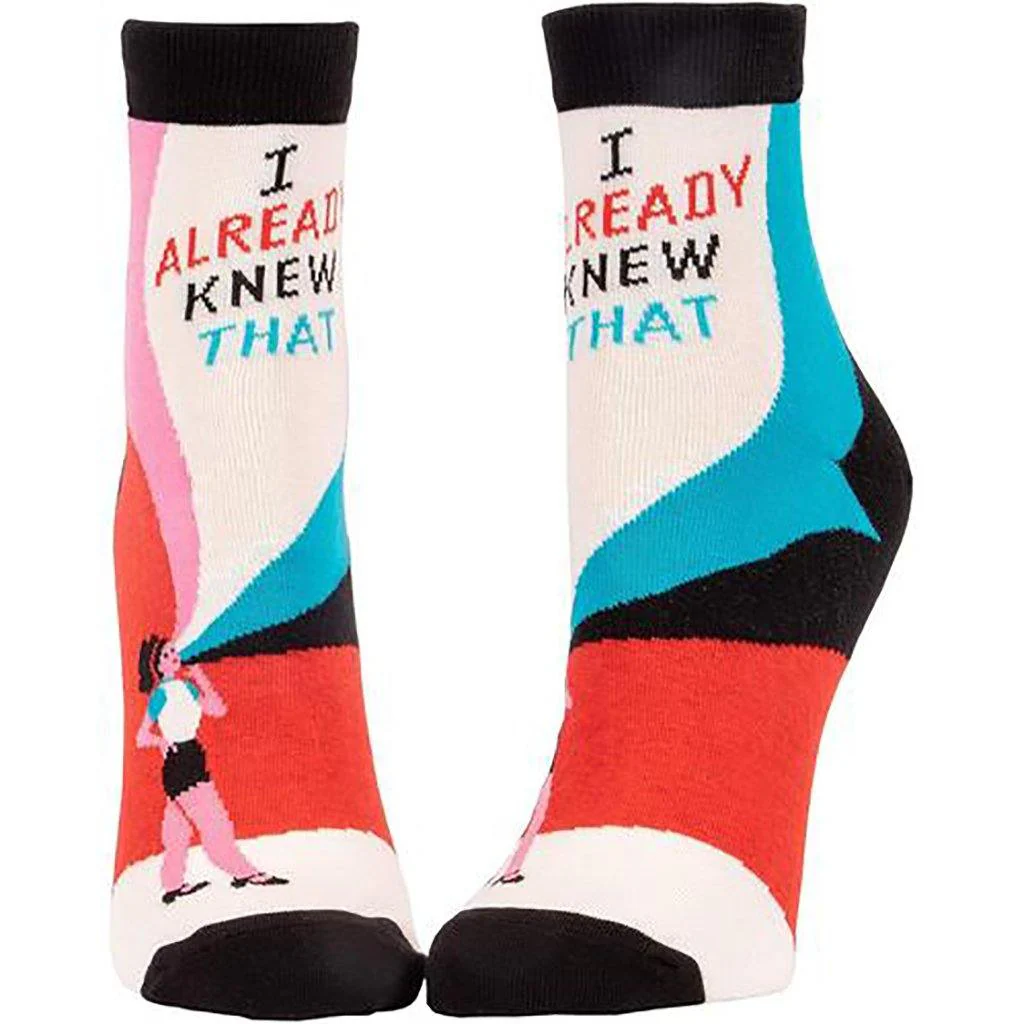 Blue Q : Women's Socks - "I Already Knew That"
