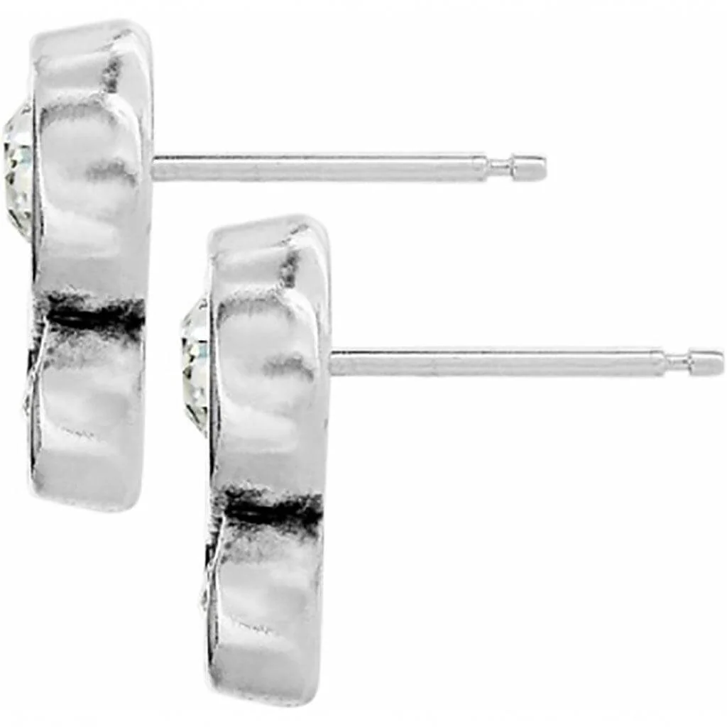 Brighton : Infinity Sparkle Post Earrings in Silver - Image 2