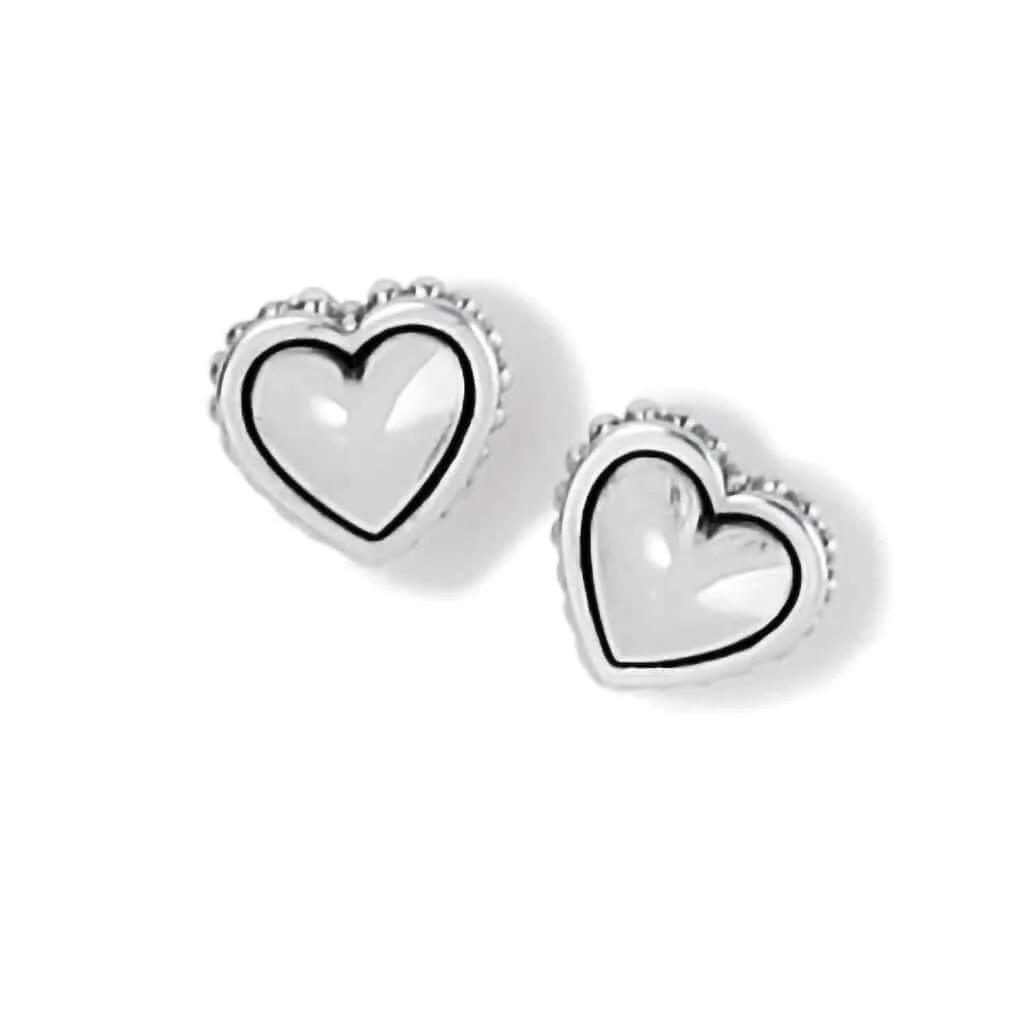 Brighton : Pretty Tough Petite Heart Post Earrings