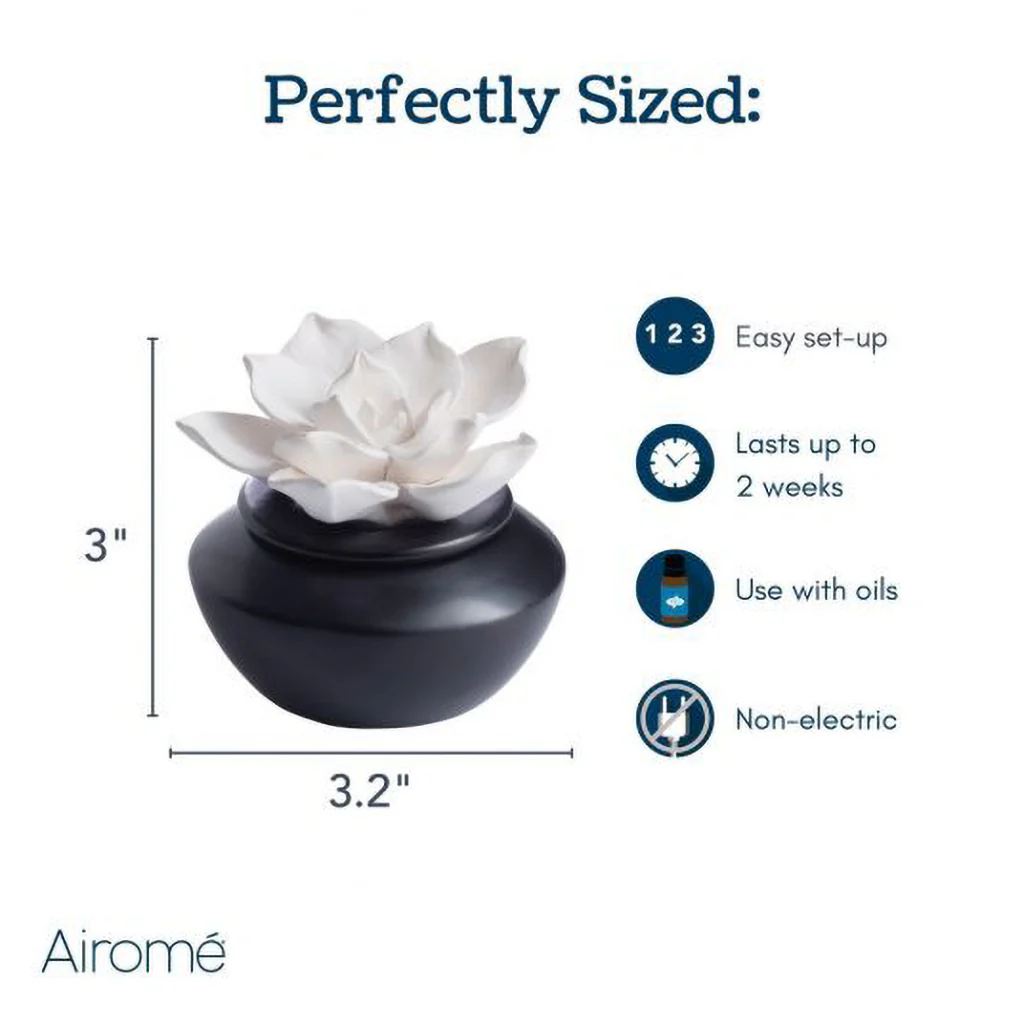Candle Warmers : Gardenia Porcelain Passive Diffuser - Image 5