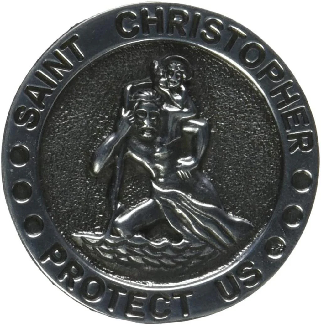 Cathedral Art : Auto Visor Clip, St. Christopher