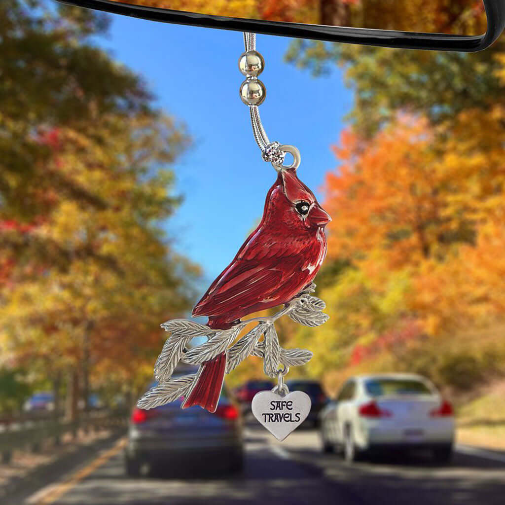Cathedral Art : Cardinal Car Charm - Image 3