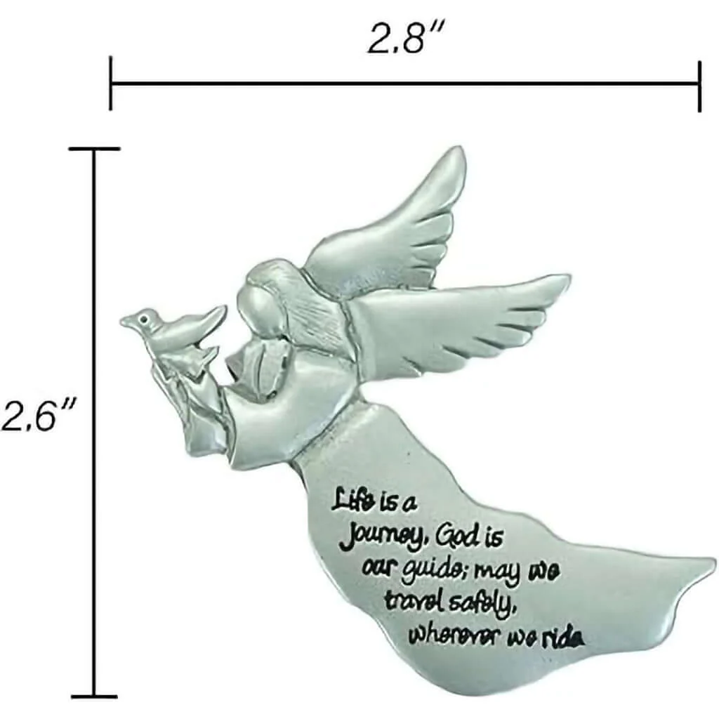 Cathedral Art : Life Is A Journey Angel Visor Clip - Image 3