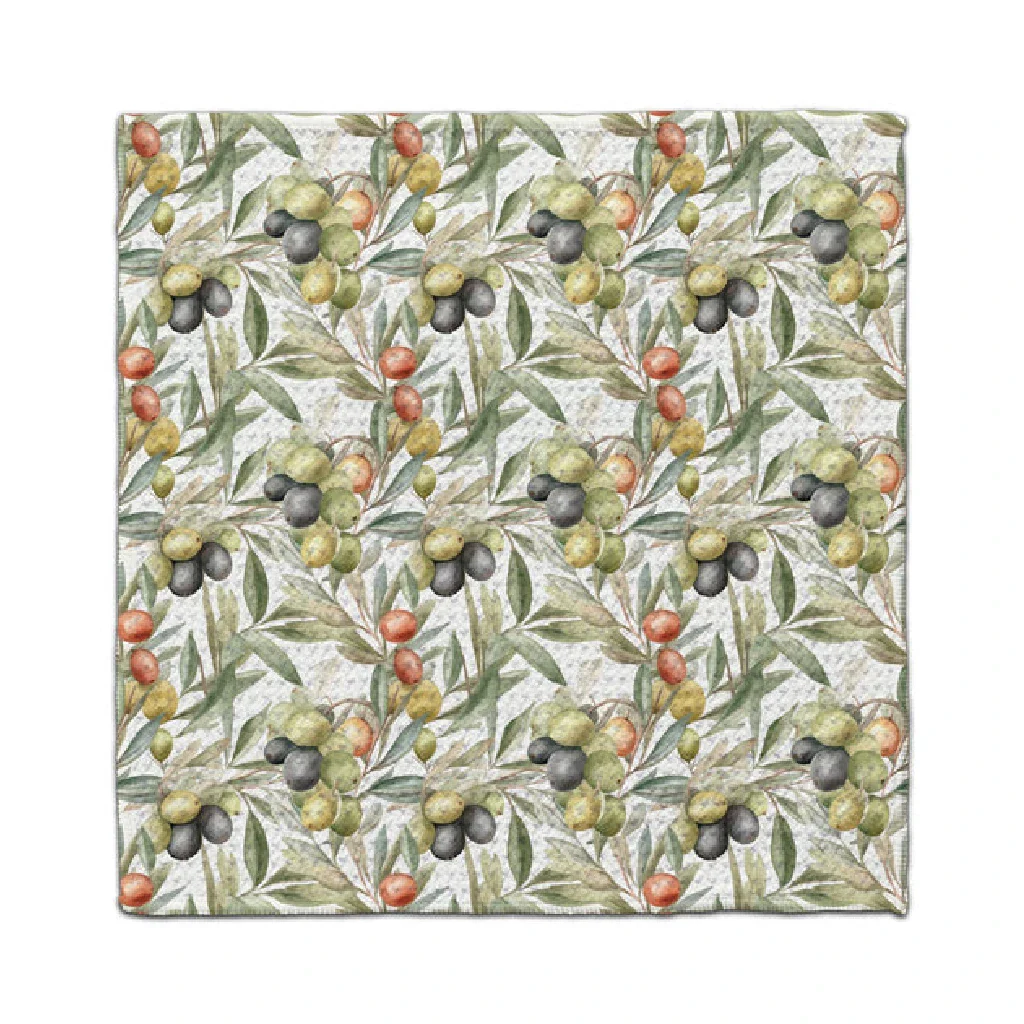 CJ Bella: Tri-Colored Olives Eco-Friendly Washcloth