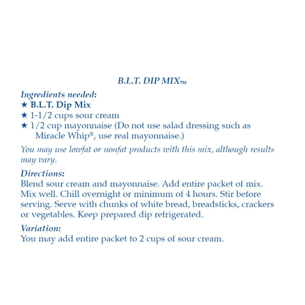 Country Home Creations : BLT Dip Mix - Image 4