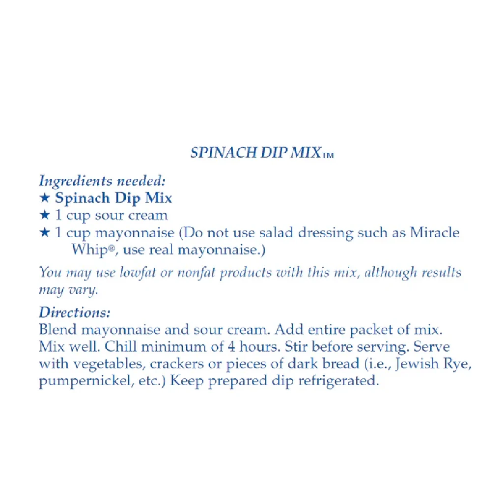 Country Home Creations : Spinach Dip Mix - Image 4