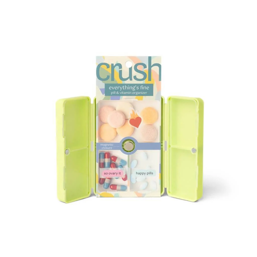 DM Merchandising : Crush Everything's Fine Pill & Vitamin Case - Assorted by style/color. Includes 1 at random - Image 3
