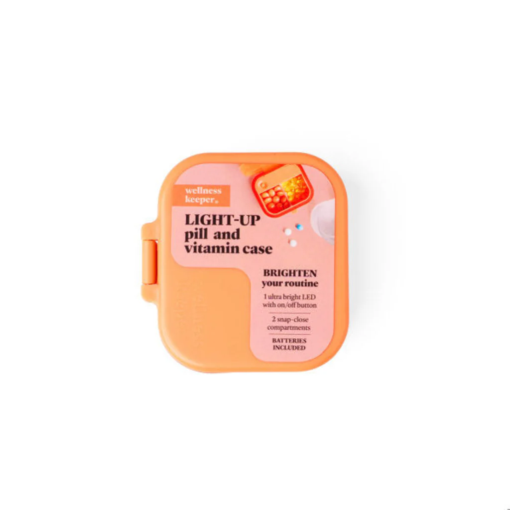 DM Merchandising : Wellness Keeper Mini Light-Up Pill and Vitamin Case