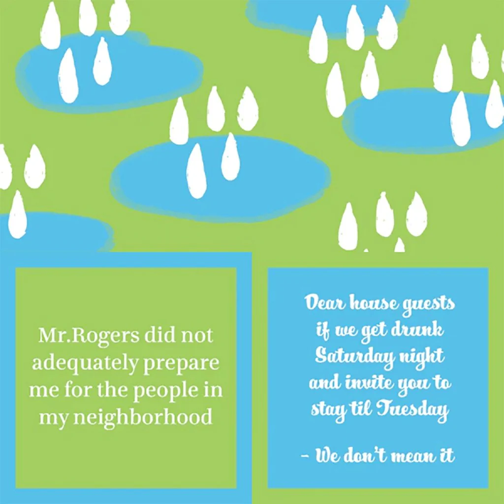 Drinks On Me : Mr. Rogers Napkins