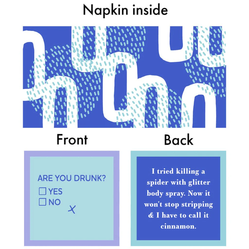Drinks On Me : Young and Fun Napkin - Image 2