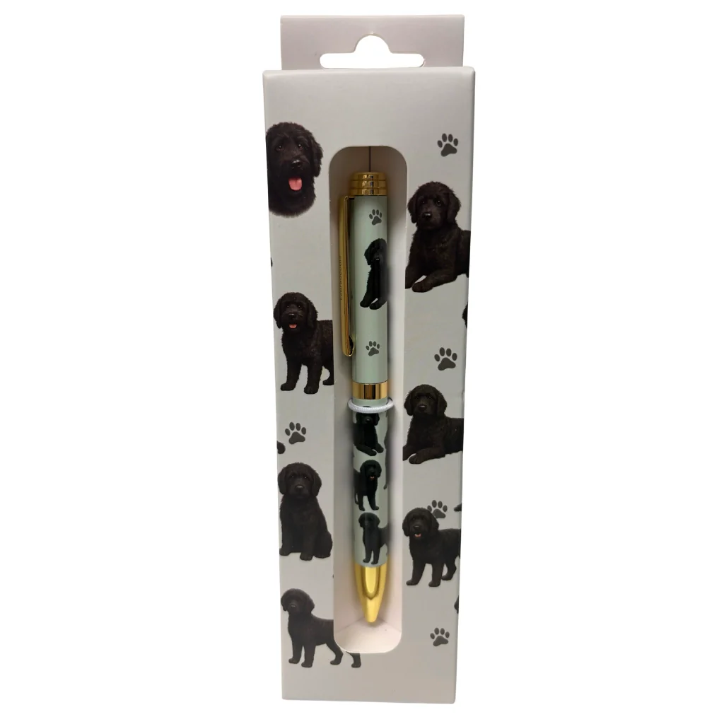 E & S : Black Labradoodle Ball Point Pen