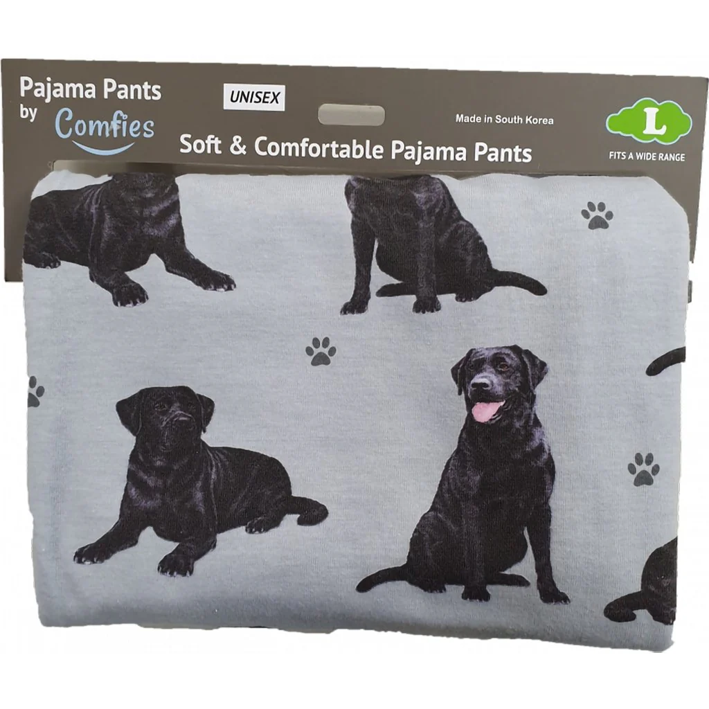E&S Imports : Pajama Bottoms Black Labrador - Image 2