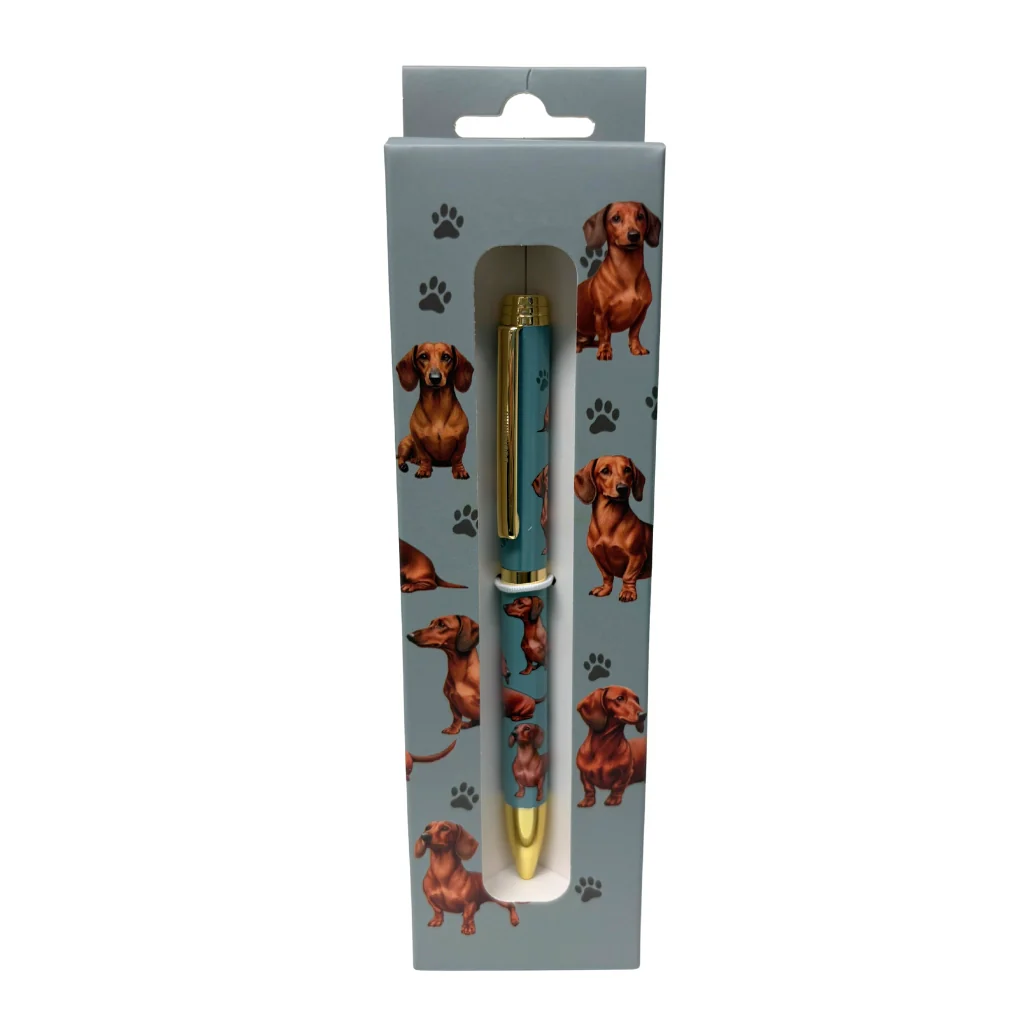 E & S : Red Dachshund Ball Point Pen