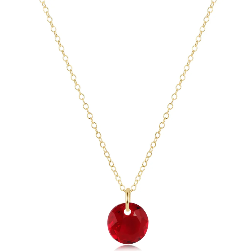 Enewton Design  : 16" Gold Necklace - Reflection- Jan Birthstone