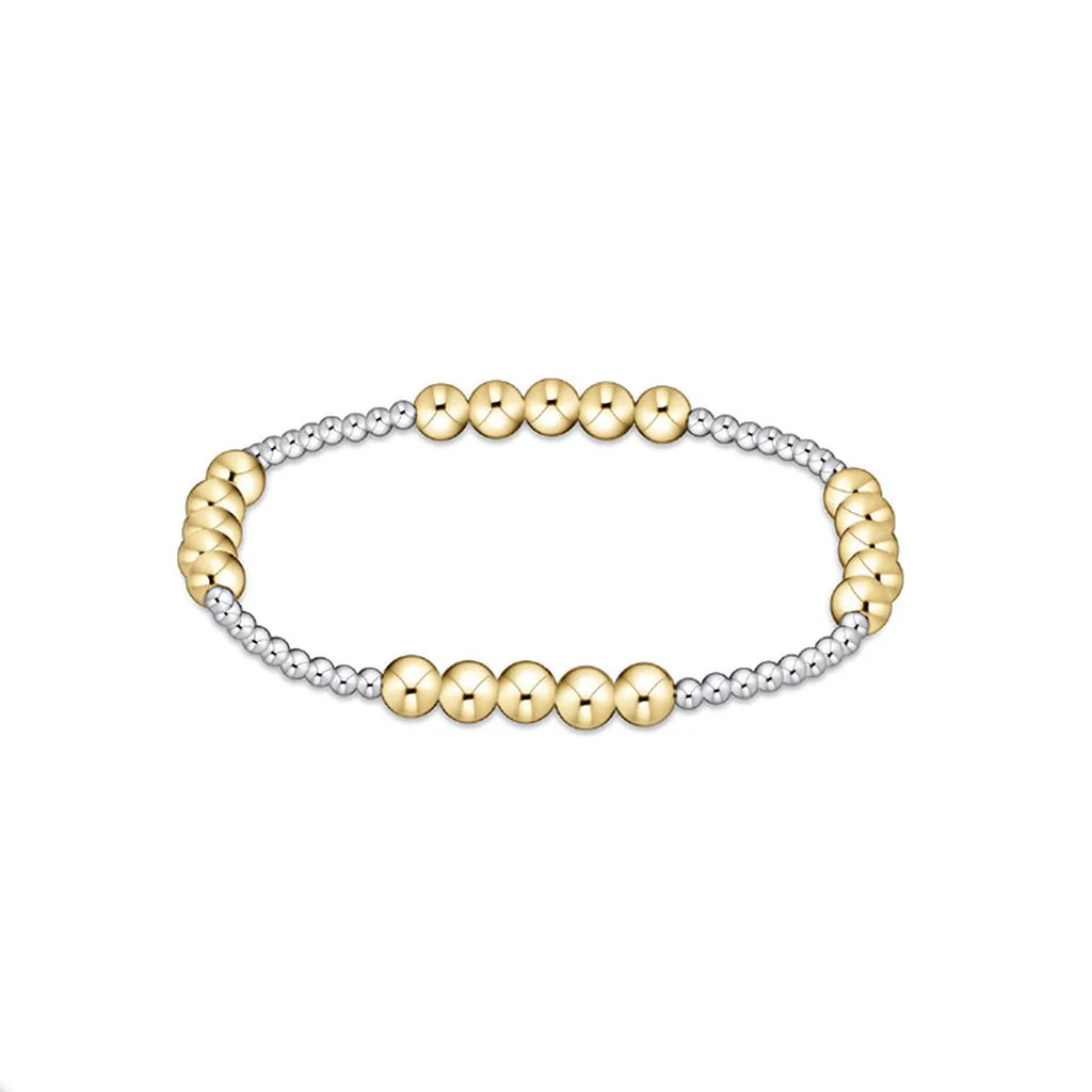 enewton design : Classic blissful pattern 2.5mm Bead Bracelet 6.25" - Mixed Metals