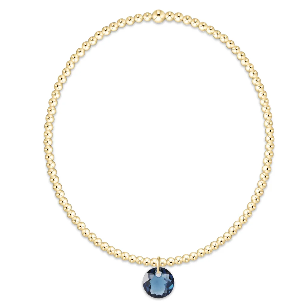 Enewton Design : Classic Gold 2mm Bracelet 6.25" - Reflection - Sept Birthstone