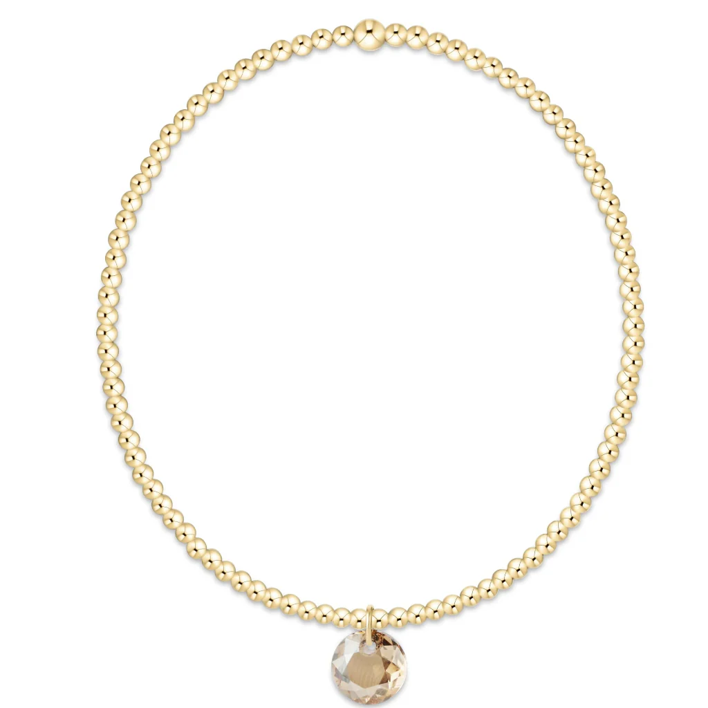 Enewton Design  : Classic Gold 2mm Bracelet 6.25"  - Reflection - Nov  Birthstone