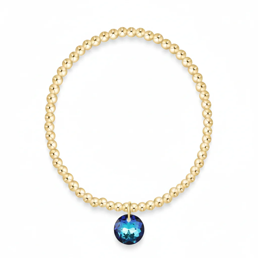 Enewton Design : Classic Gold 3mm Bracelet 6.25" Reflection- Dec Birthstone