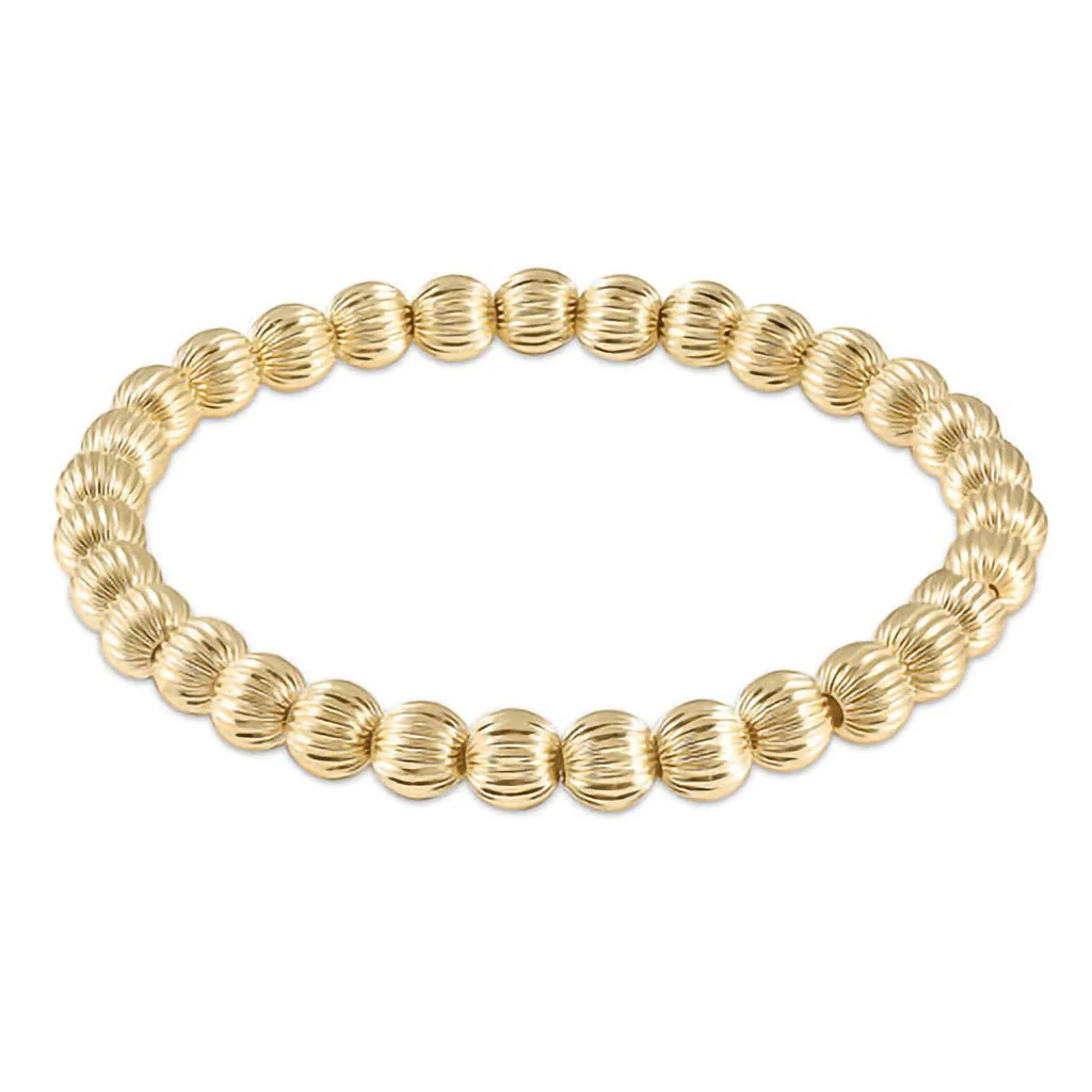 enewton design : Dignity Gold 6mm Bead Bracelet 6.25"