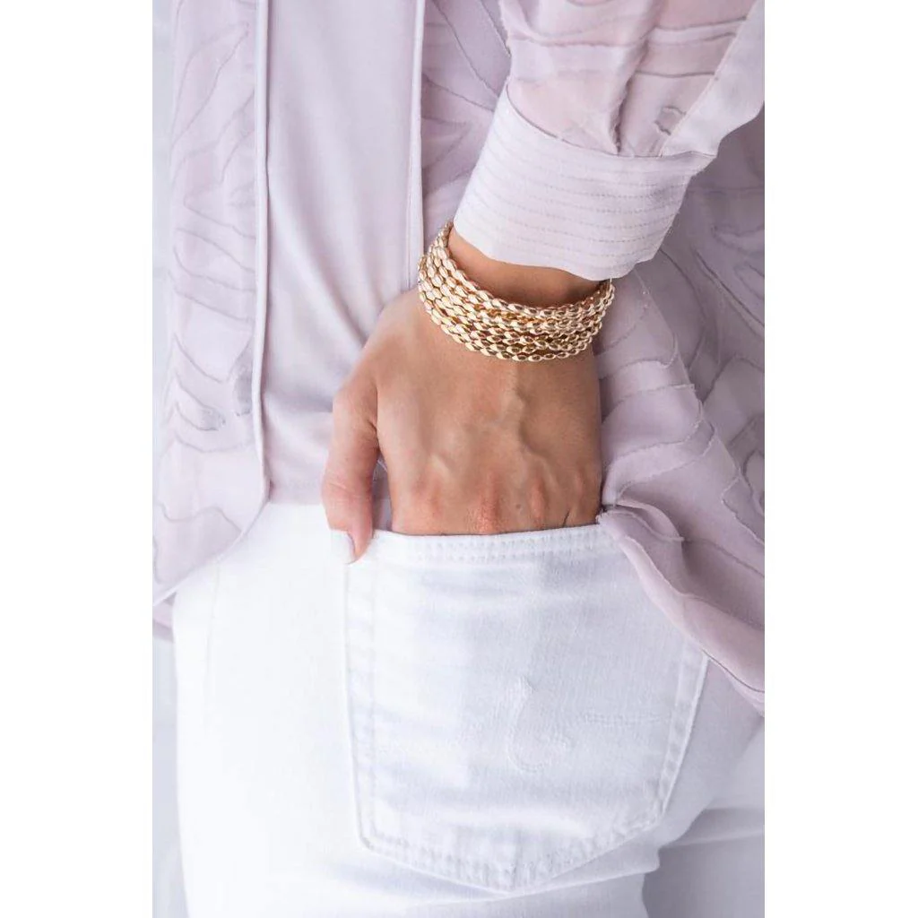 enewton design  : Harmony Small Gold Bead Bracelet 6.25" - Image 2