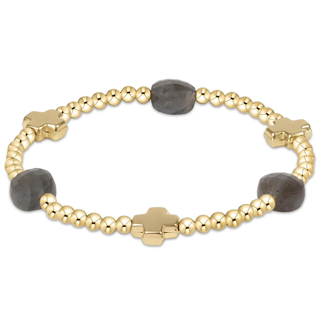 enewton design : Signature Cross Admire Bead Bracelet 6.25" - labradorite