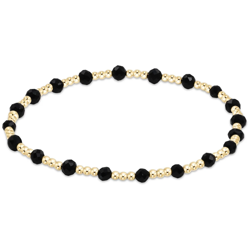 enewton design : Sincerity Pattern Bead Bracelet 6.25" - Faceted Onyx