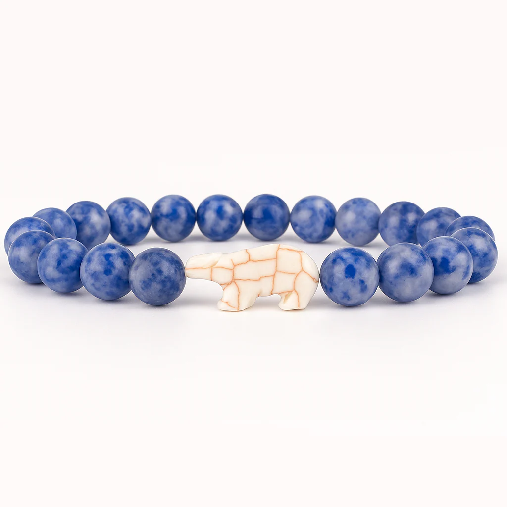 Fahlo : The Venture Bracelet in Igloo Blue - Polar Bear