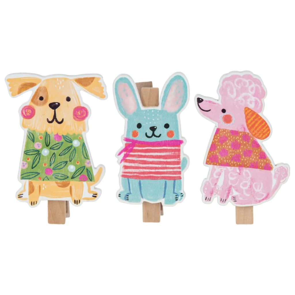 Ganz : Whimsy Dog Magnet Clip Set