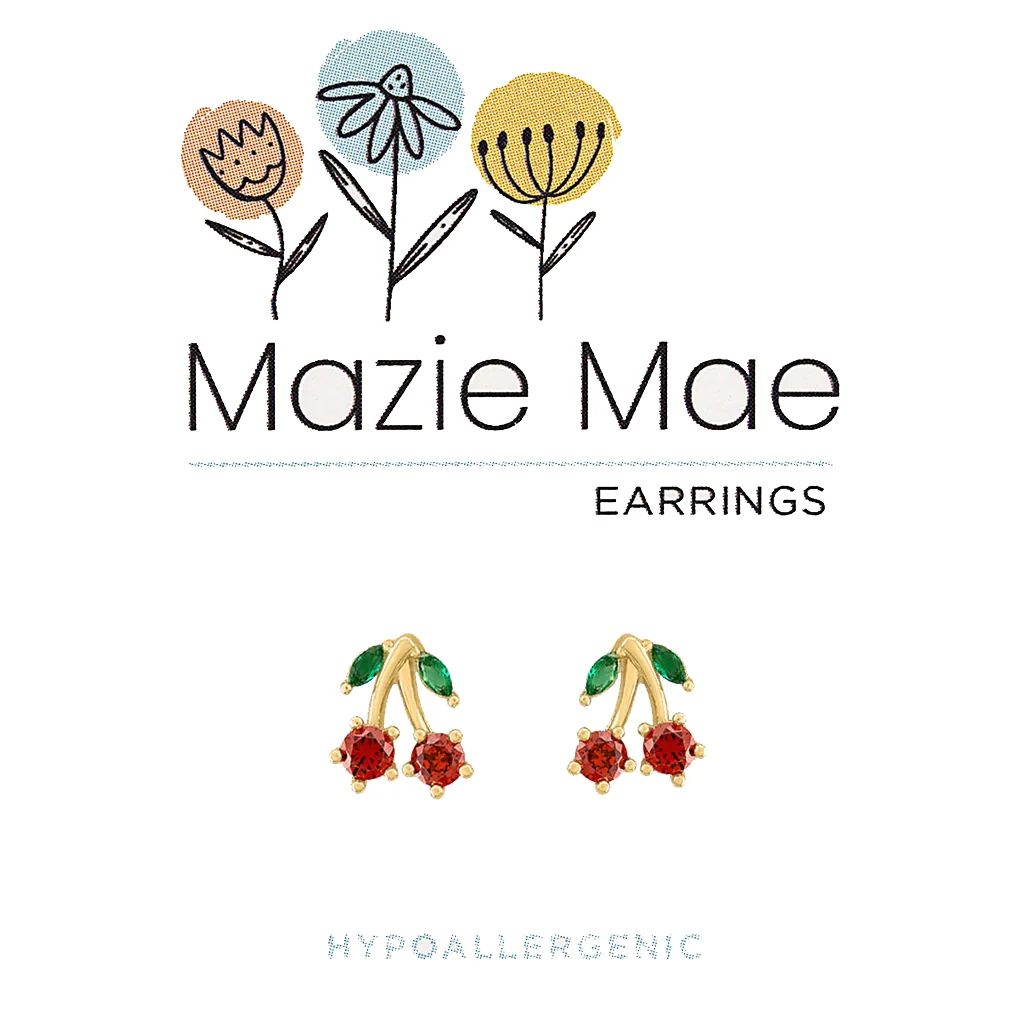 Mazie Mae : Cherry Stud Earings