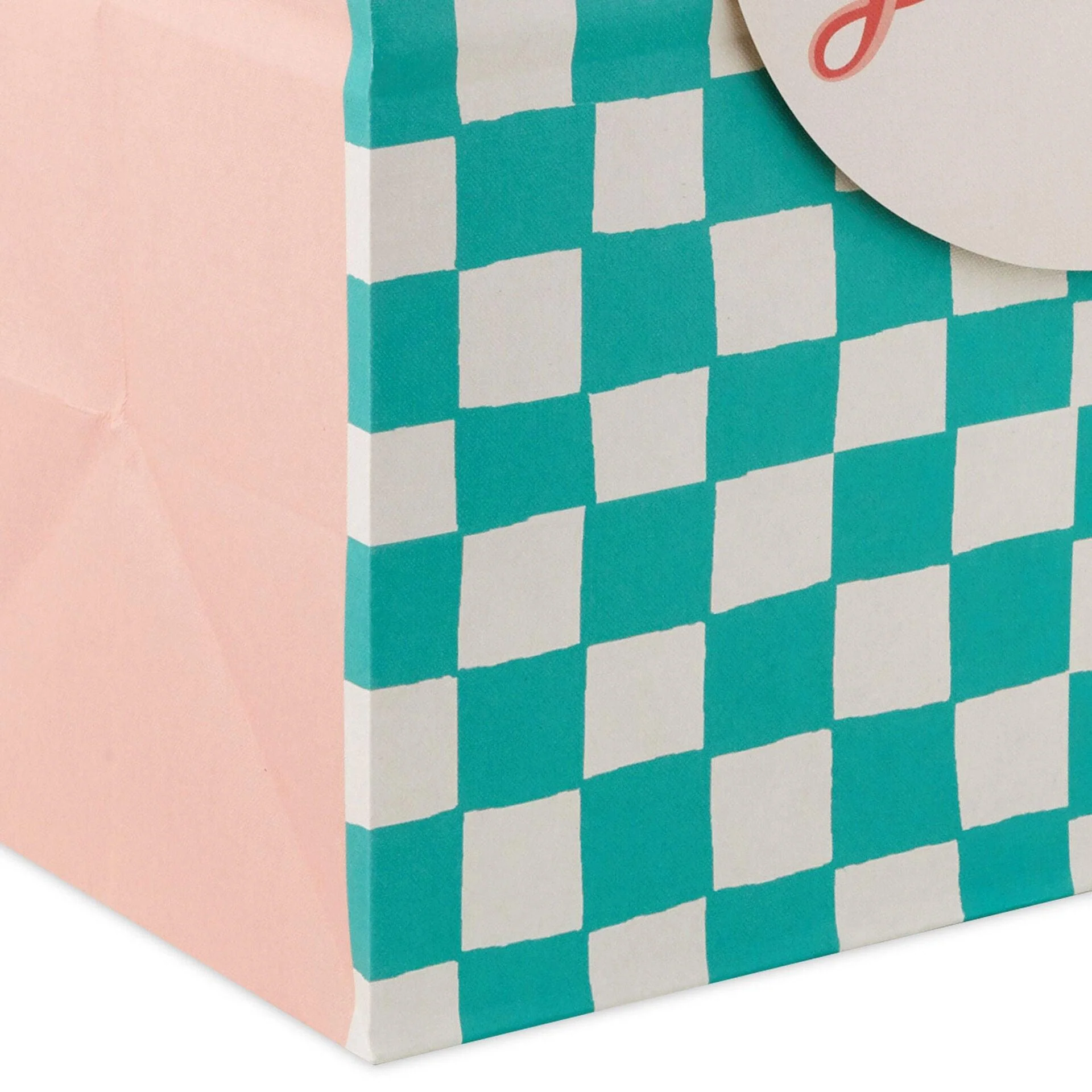 Hallmark : 13" “Dang” Green Check Large Gift Bag - Image 6