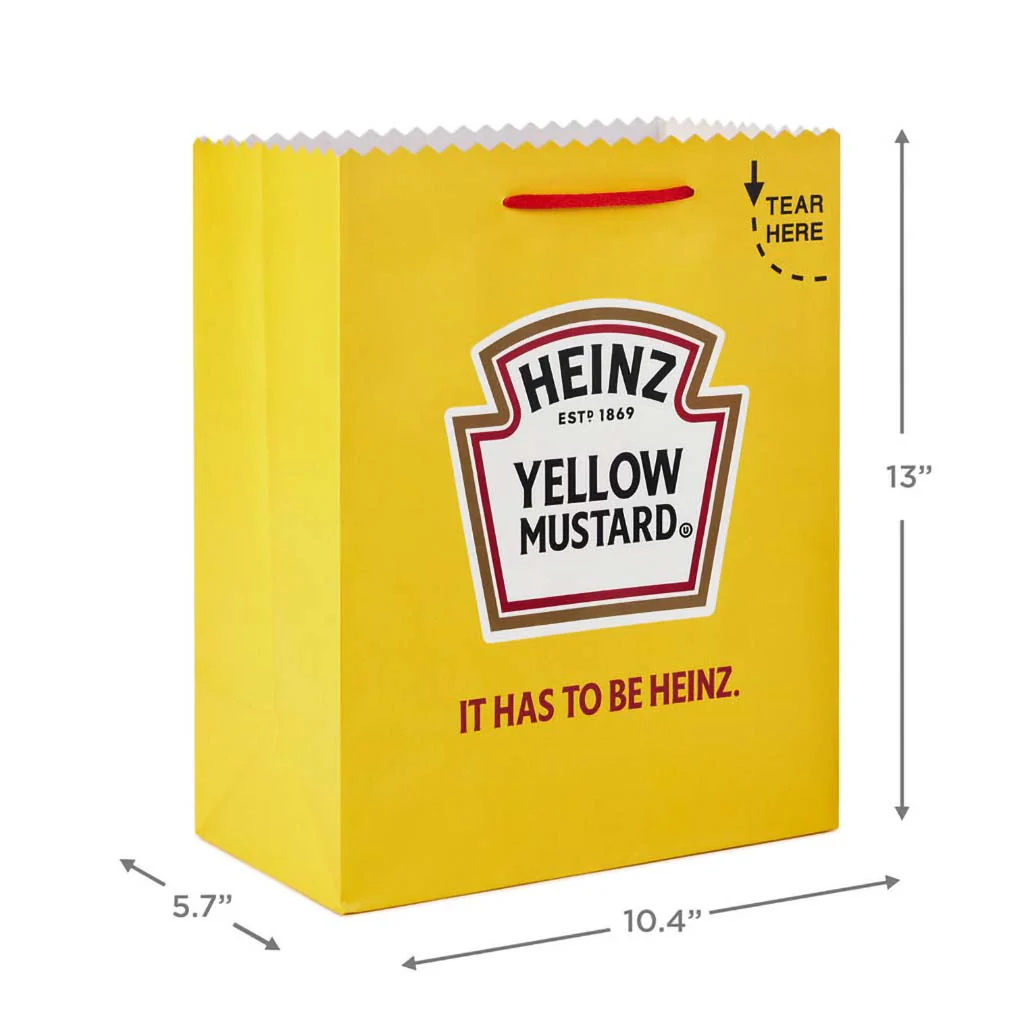 Hallmark : 13" Heinz™ Ketchup and Mustard 2-Pack Large Gift Bag Bundle - Image 6
