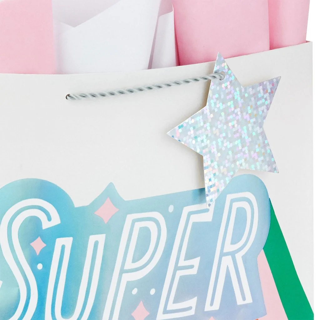 Hallmark : 15.5" Super Mom Extra-Large Gift Bag With Tissue Paper - Image 4