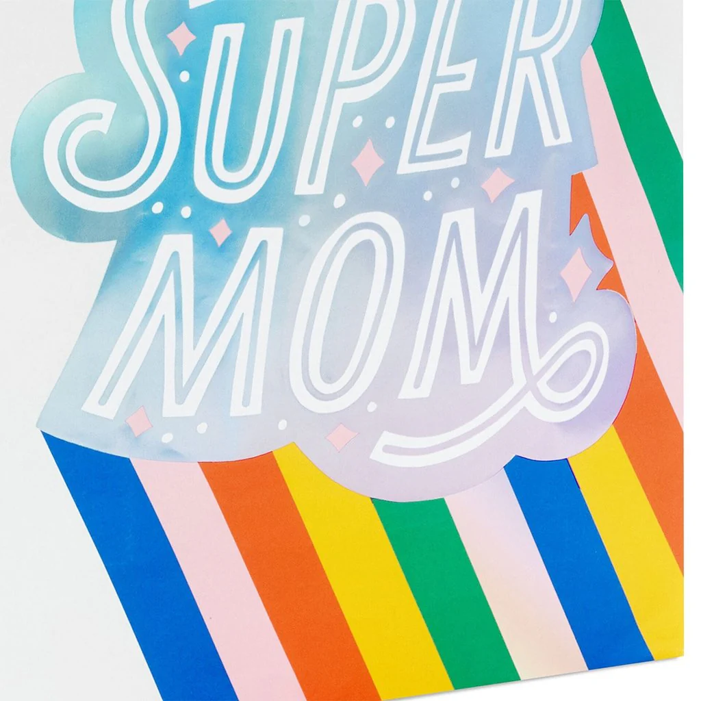 Hallmark : 15.5" Super Mom Extra-Large Gift Bag With Tissue Paper - Image 5