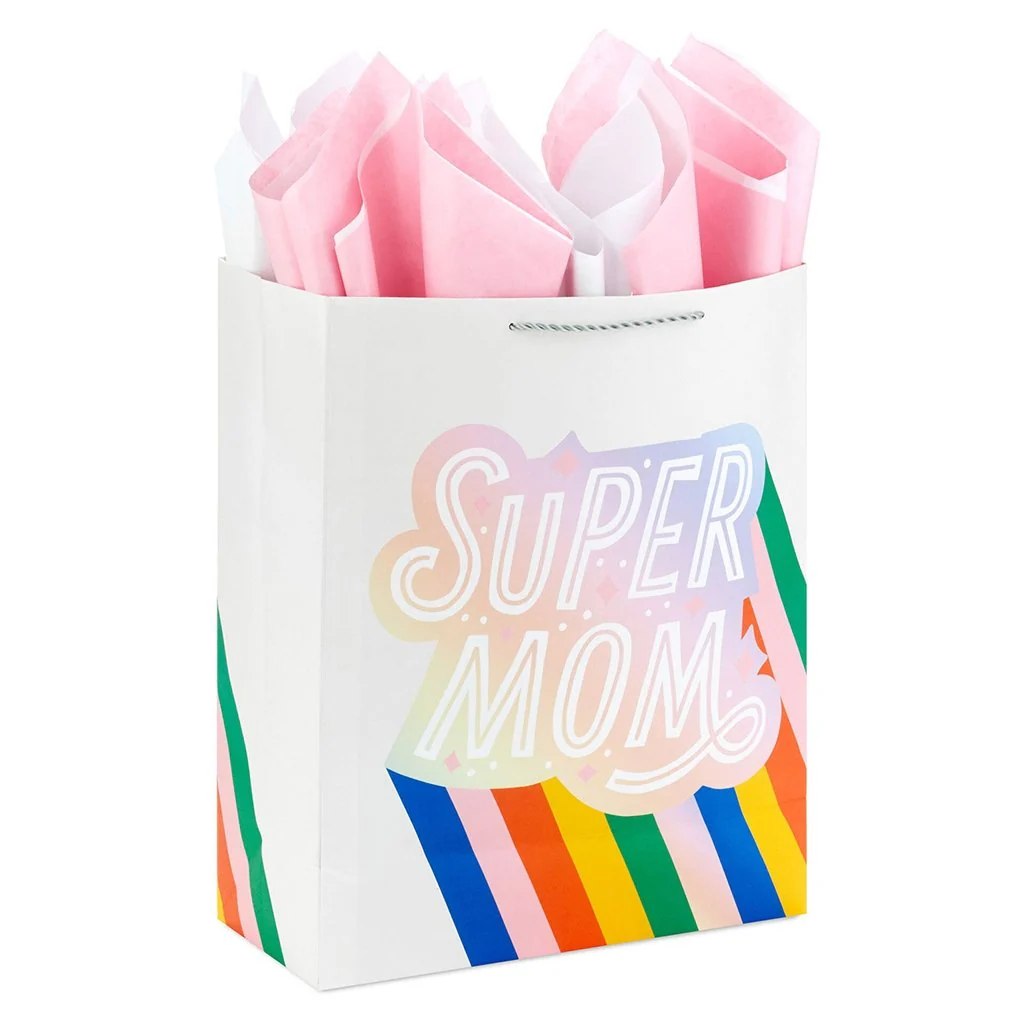 Hallmark : 15.5" Super Mom Extra-Large Gift Bag With Tissue Paper - Image 6