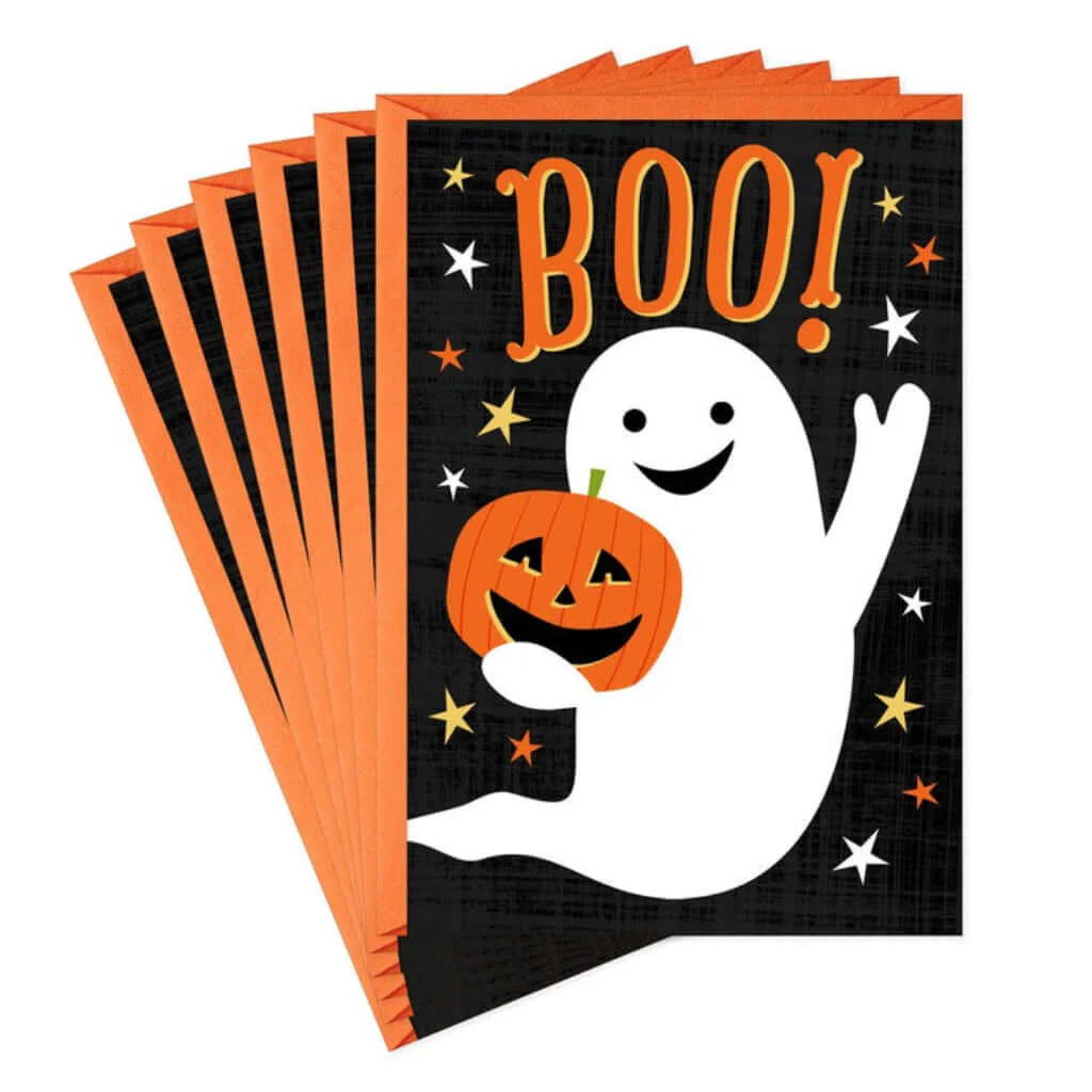 Hallmark : A Friendly Little Boo Halloween Note Cards, Pack of 6