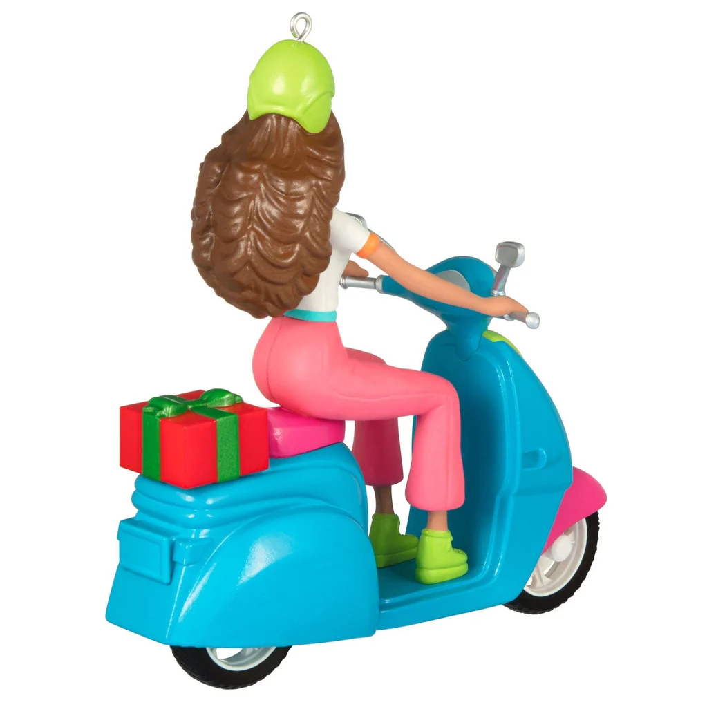 Hallmark : 2026 Keepsake Barbie™ Fashionistas Doll & Scooter Barbie™ Ornament (36) - Image 3