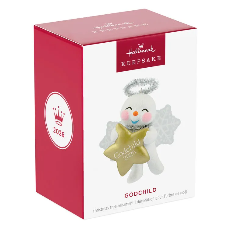 Hallmark : 2026 Keepsake Godchild Snow Angel 2026 Ornament (130) - Image 6