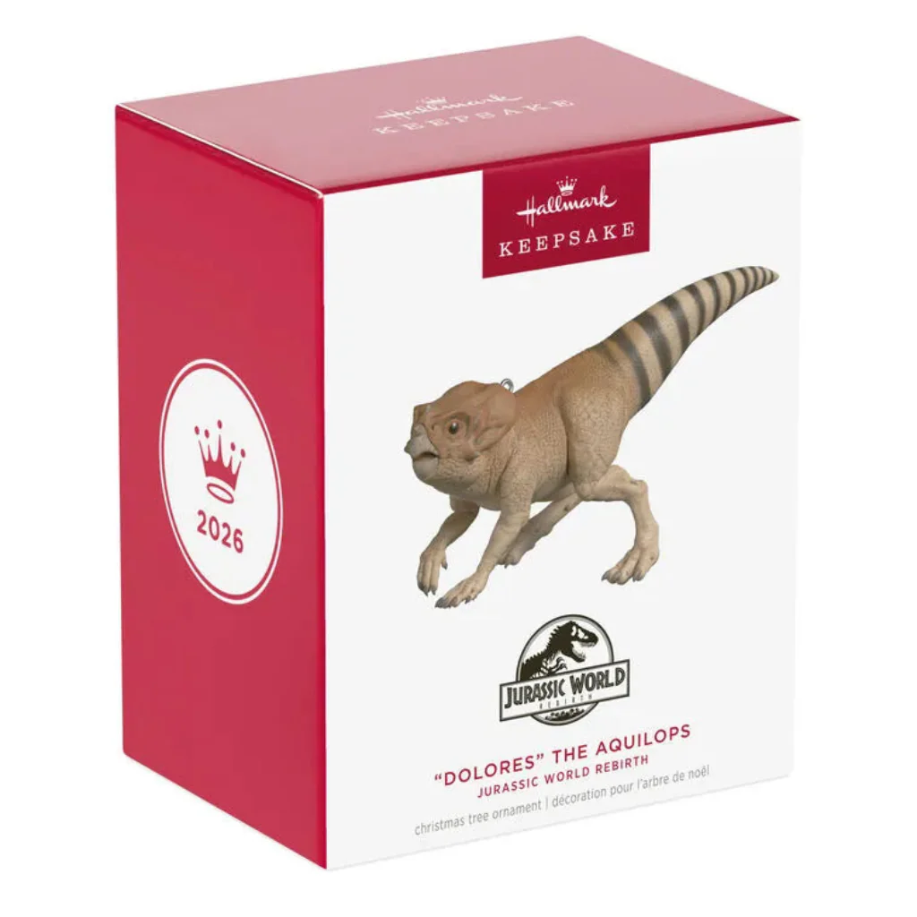 Hallmark : 2026 Keepsake Jurassic World Rebirth "Dolores" the Aquilops Ornament (99) - Image 5