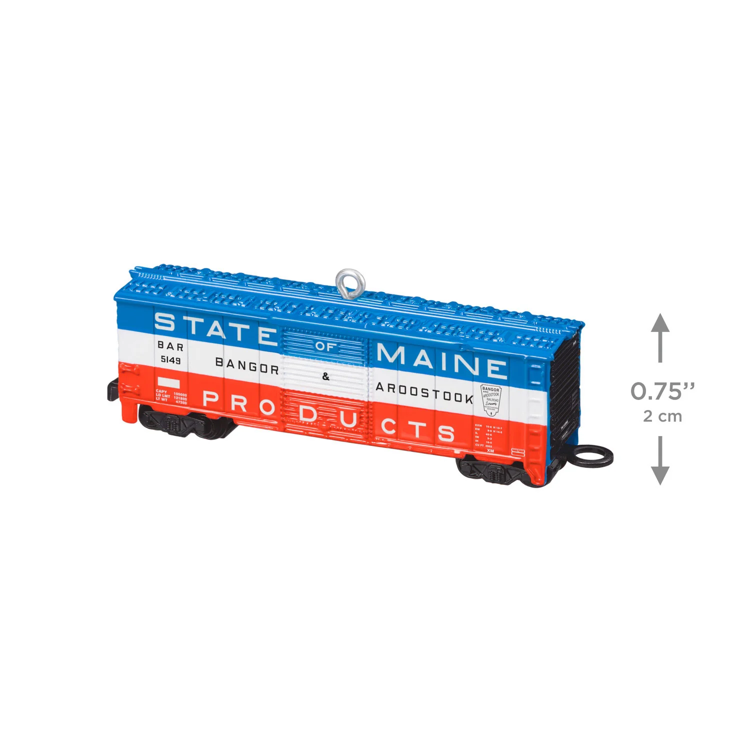 Hallmark : 2026 Keepsake LIONEL® Bangor & Aroostook State of Maine Boxcar (185) - Image 4