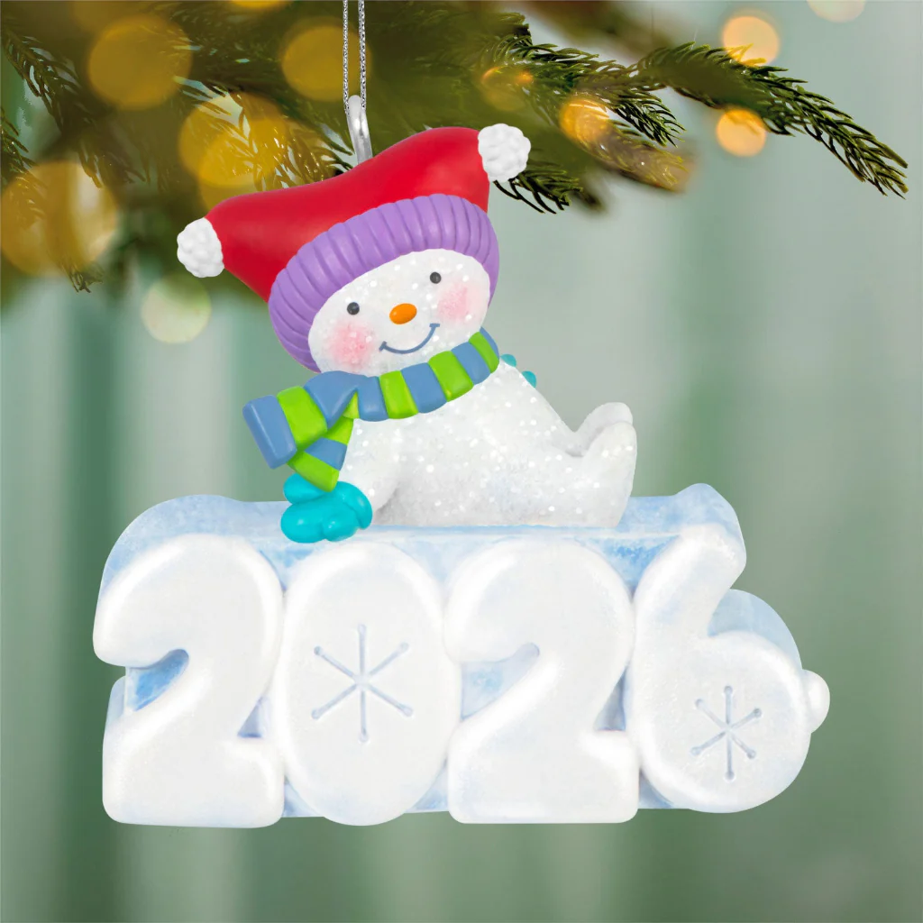 Hallmark : 2026 Keepsake Mini A Snowy 2026 Ornament With Light, 1.25" (344)