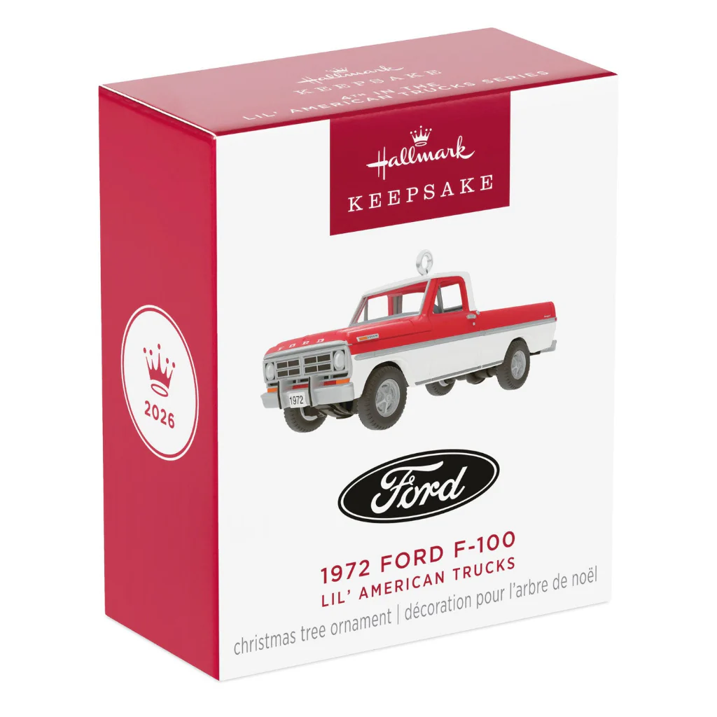 Hallmark : 2026 Keepsake Mini Lil' American Trucks 1972 Ford F-100 2026 Metal Ornament, 0.75" (342) - Image 6