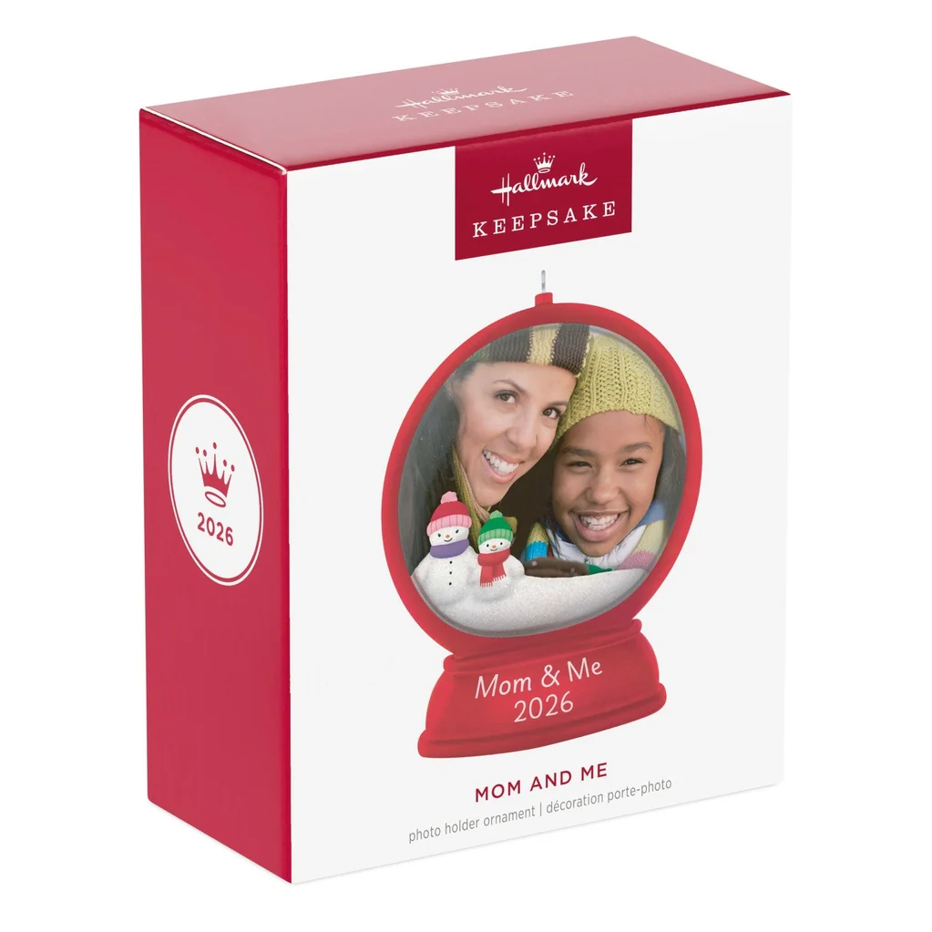 Hallmark : 2026 Keepsake Mom and Me Snow Globe 2026 Photo Frame Ornament (207) - Image 5