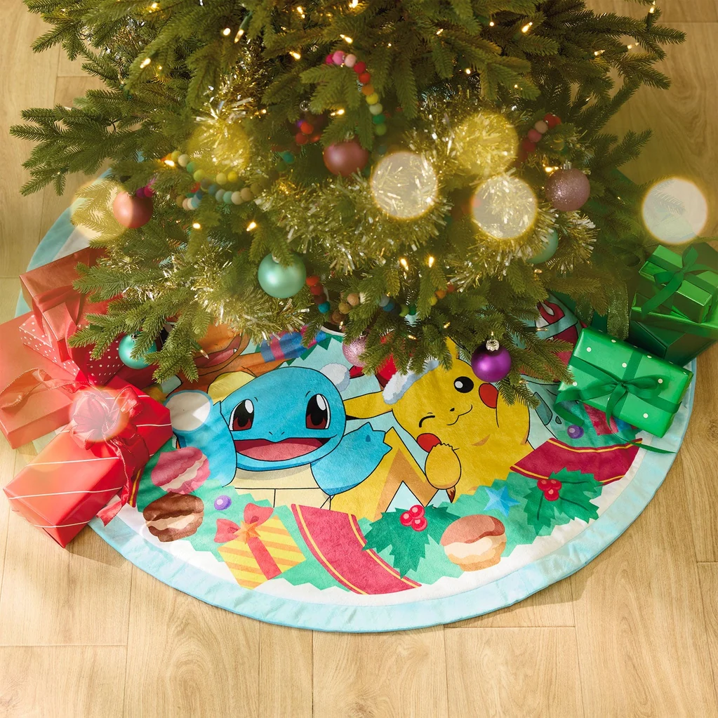 Hallmark : 2026 Keepsake Pokémon Holiday Fabric Tree Skirt, 48" (374)