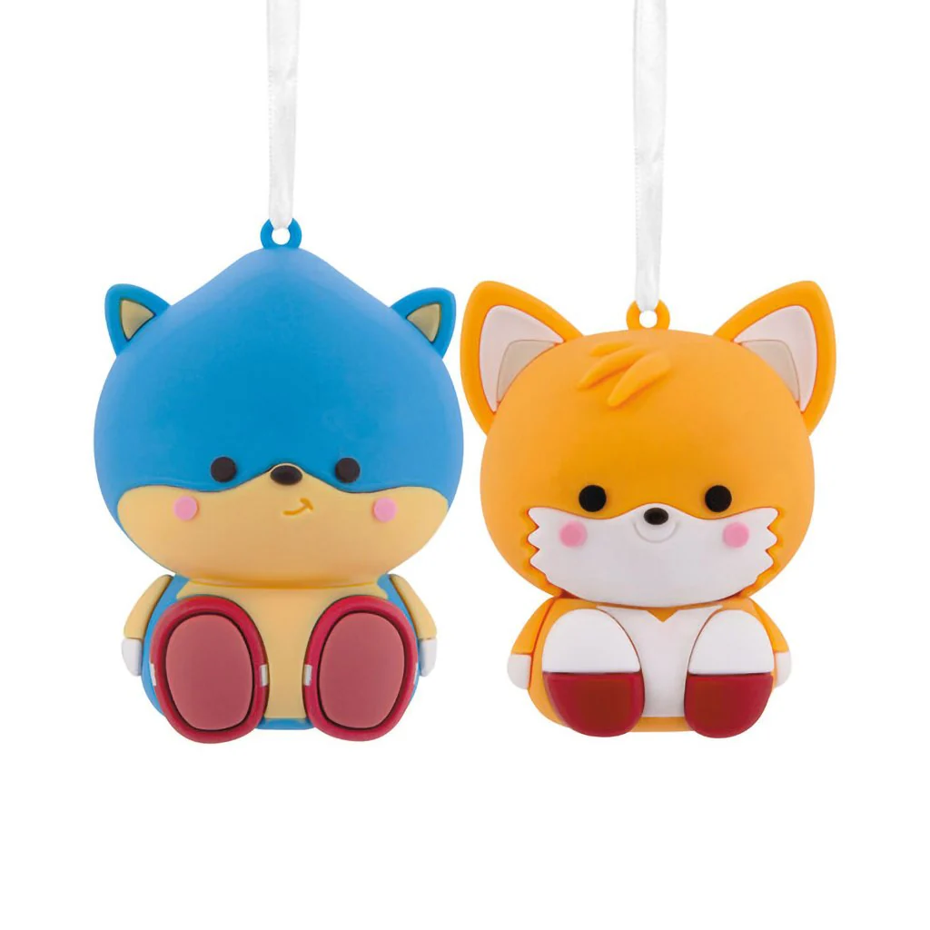 Hallmark : Better Together Sonic the Hedgehog™ and Tails Magnetic Hallmark Ornaments - Set of 2