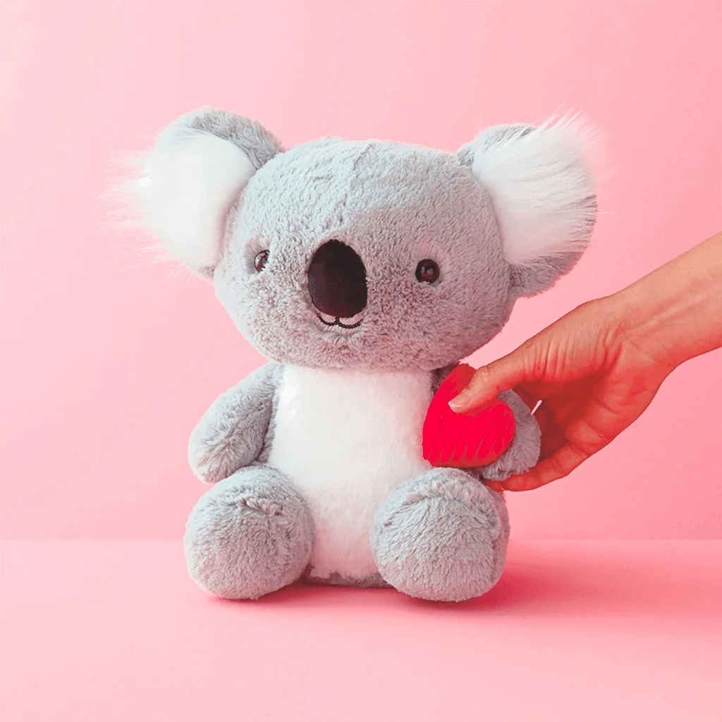 Hallmark :  Be There When You Can’t Recordable Koala Stuffed Animal With Heart, 11” - Image 2