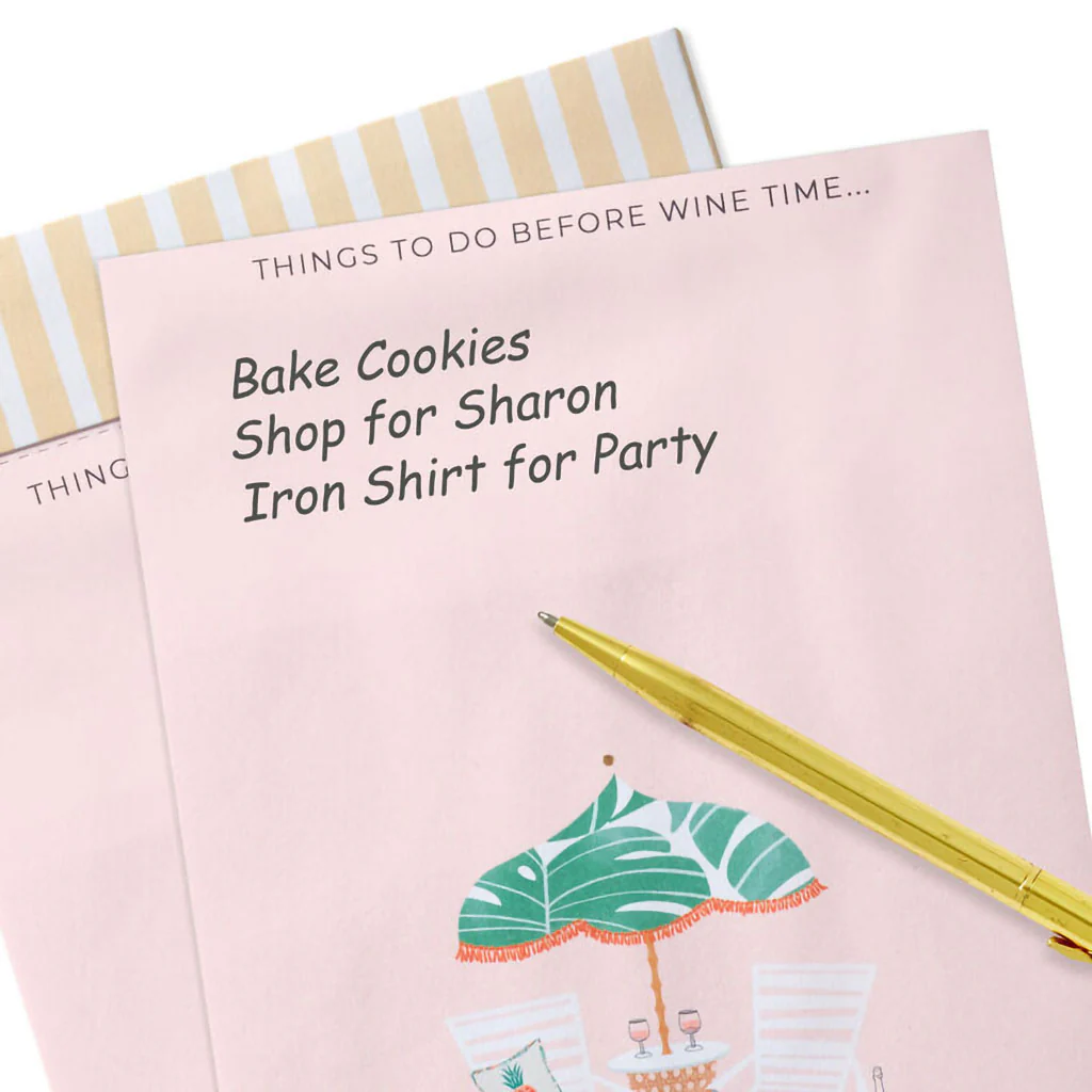 Hallmark : Tropical Wine Time To-Do Note Pad - Image 2